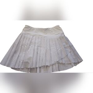 White Pleated Tennis Skort
